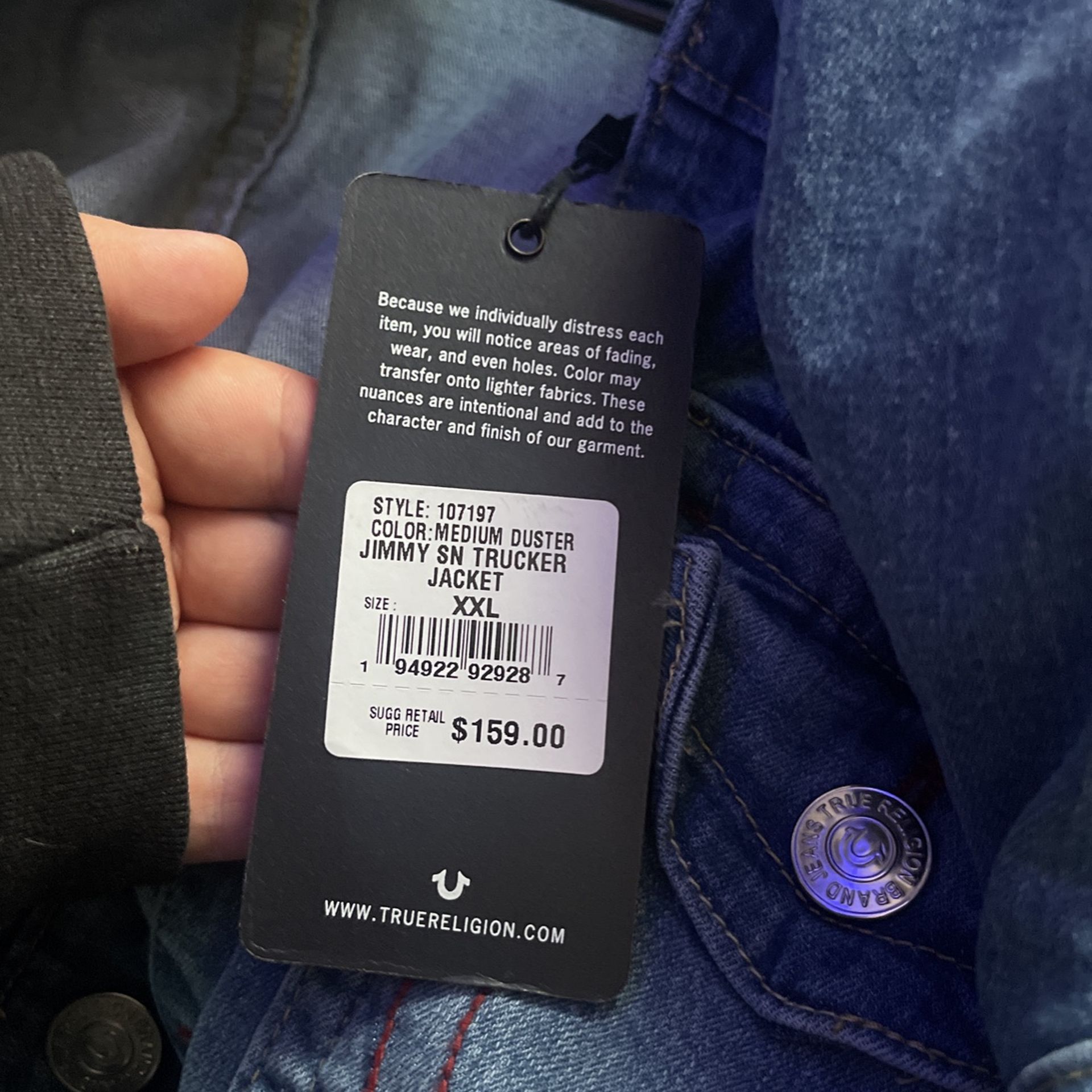 True Religion Men’s Jean Jacket