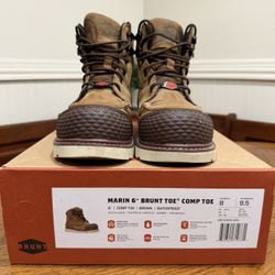 Brunt Steel Toe Work Boots Men’s Size 8
