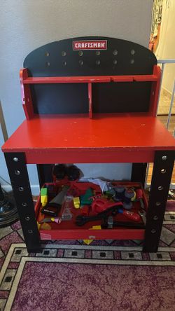 Craftsman Kids Wooden Work Bench 