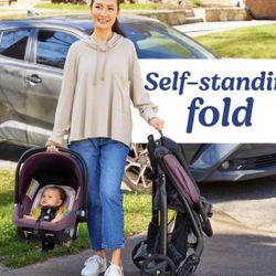 Graco Verb Click Connect Travel System with SnugRide Infant Car Seat - Pink/Black