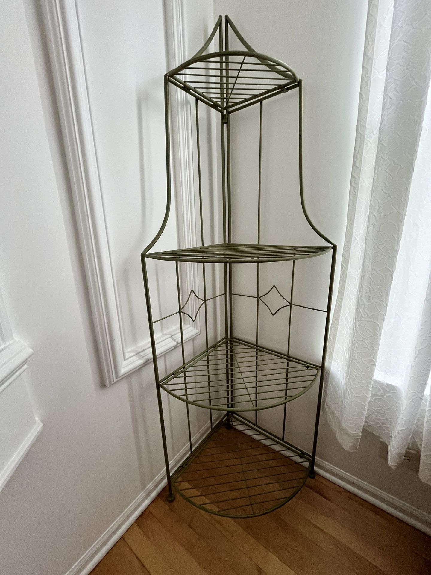 Foldable Corner Bakers Rack