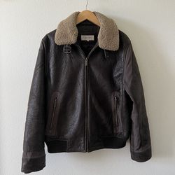 Men’s Calvin Klein faux shearling Sherpa jacket size Small