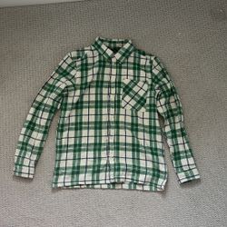 Green Plaid Button Up Shirt