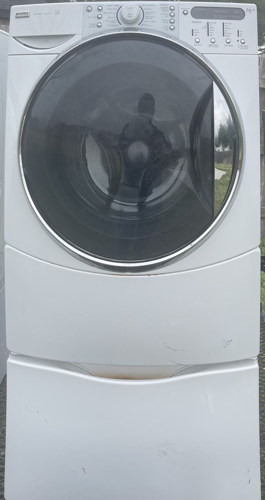 Kenmore Washer and Dryer Front Loaders With Stands