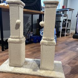 Cat Scratching Posts, 32 Inch Height, Set Of 2