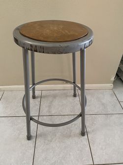 Metal School Stool