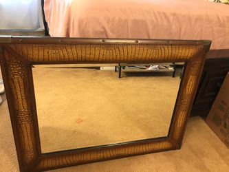 Framed mirror 36” x 26”