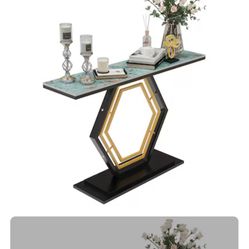 Modern Marble Look Sintered Stone Console table