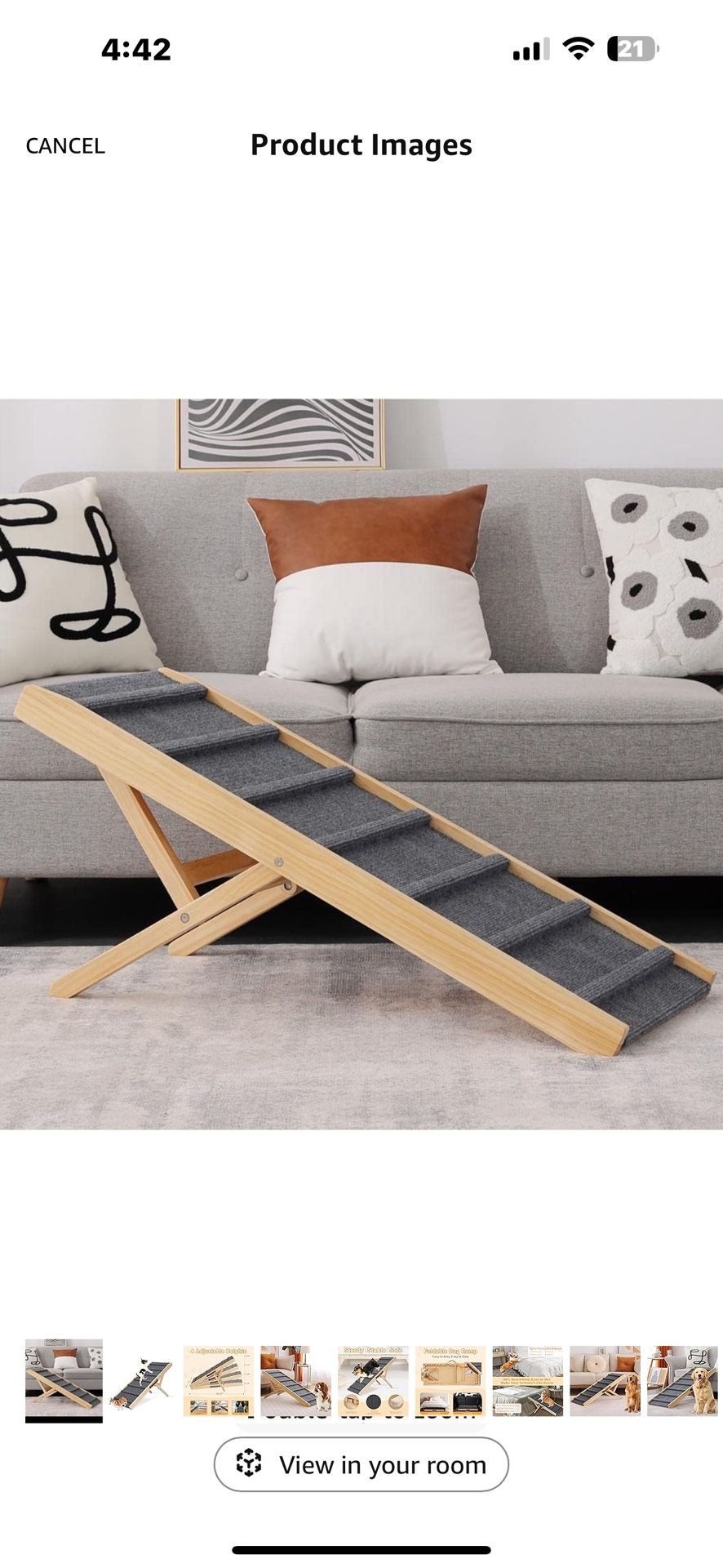 Large Dog Pet Ramp Stairs for Bed Couch Car Truck SUV,Dog Pet Ramp for Small Large Dogs Pets to Get on High Bed Truck Couch Sofa