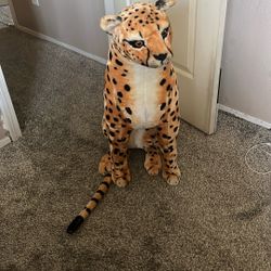 Melissa & Doug Large cheetah Plush Jumbo Giant Lifelike Stuffed Animal