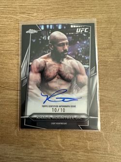 UFC Topps Chrome 2026 Khalil Rountree auto 10/10