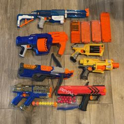 Nerf/Rival Guns with Bullets
