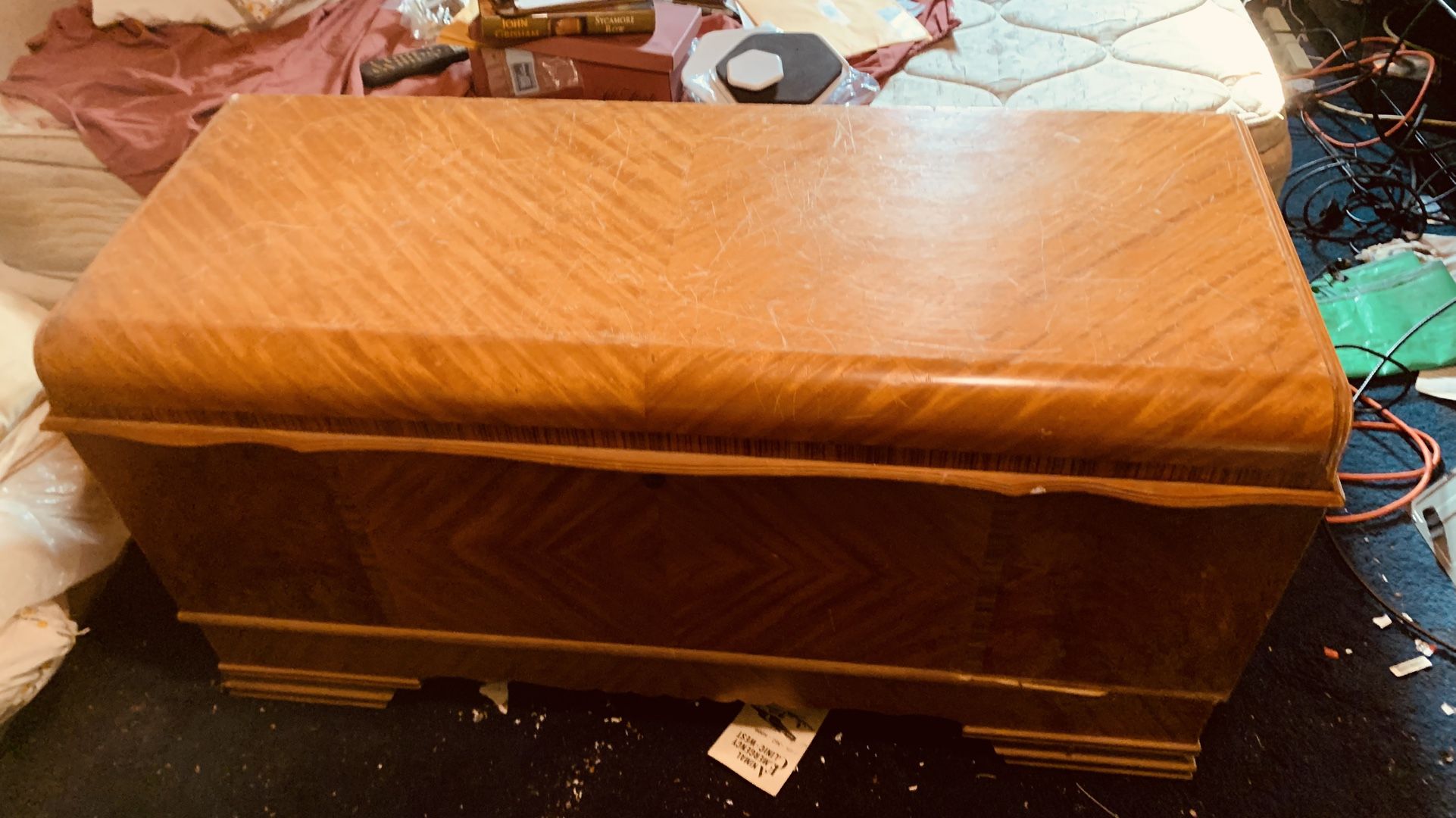 Antique 1940s CEDAR LANE CHEST..