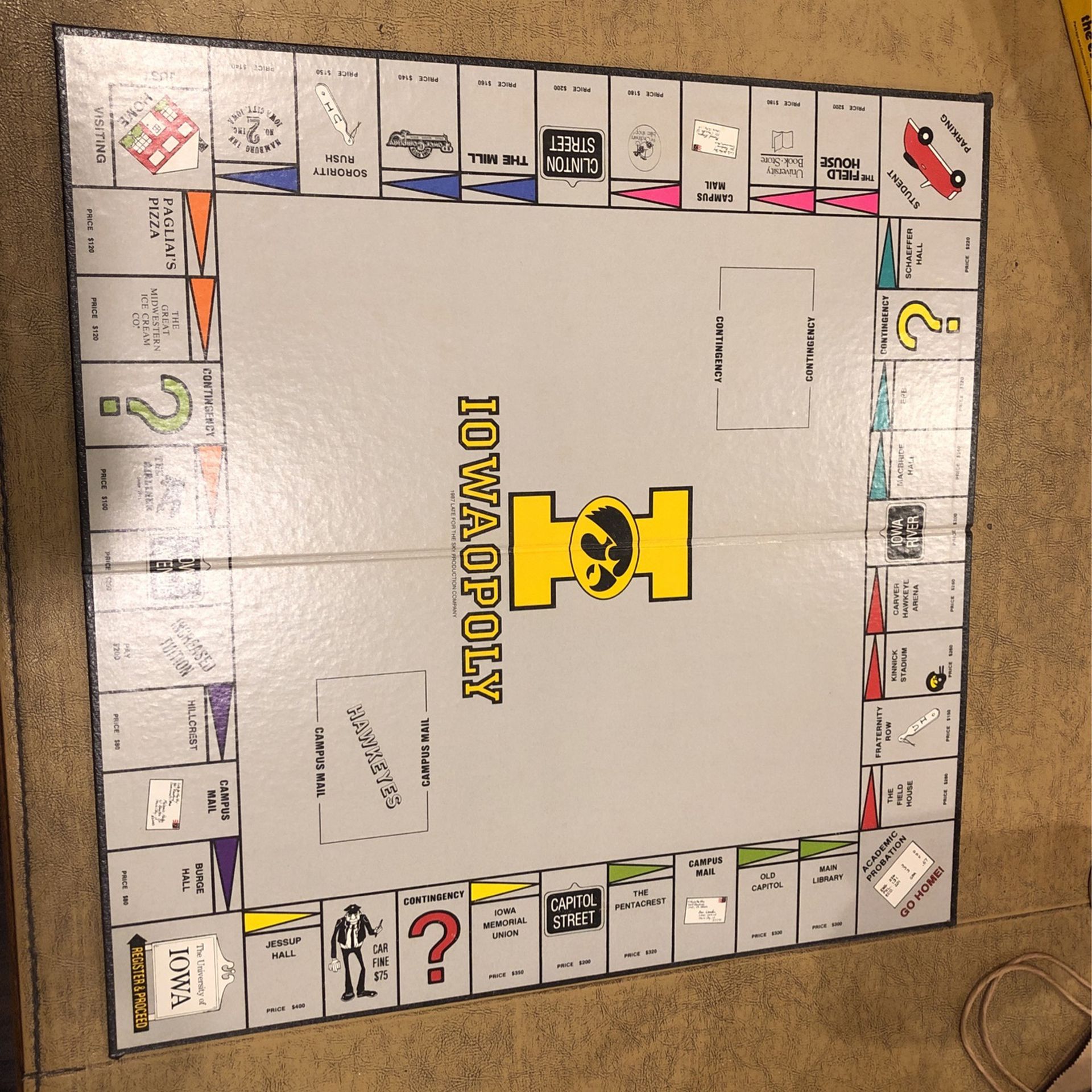Iowa Monopoly Game Board Iowaopoly OBO