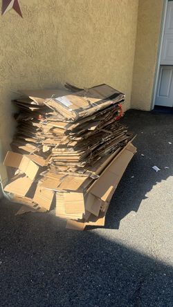 Free cardboard for pick up