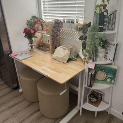 IKEA Painting/Study desk & Small Stools
