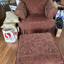 Chair And Ottoman Set