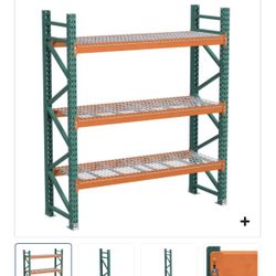 12’ Tall Industrial Metal Shelf 