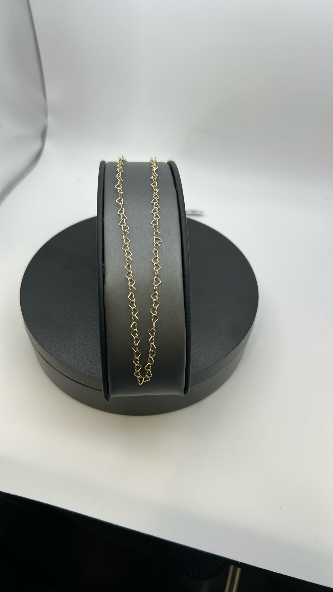 Gold Open Heart Link Chain