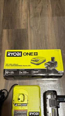 RYOBI ONE+ 18V Starter Kit with 4.0 Ah Battery and Charger