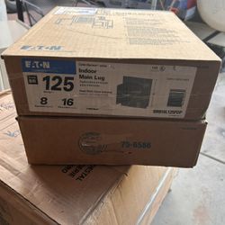 New Eaton BR 125 Amp 8-Space 16-Circuit Indoor Main Lug Loadcenter with Flush Door