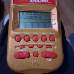 2002 vintage hasbro yahtzee hand held