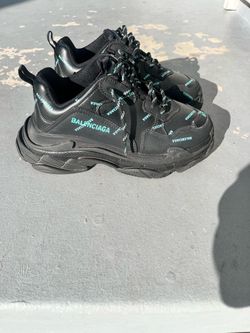Balenciaga Triple S Sneakers Black Teal