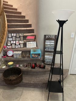 Picture Frames, Clock, Reading Lamp, Wicker Basket, Candles, Standing Lamp - Get ALL For 1 Cheap Price