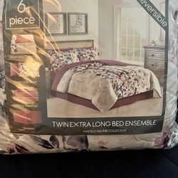 Twin XL Floral Bedding set