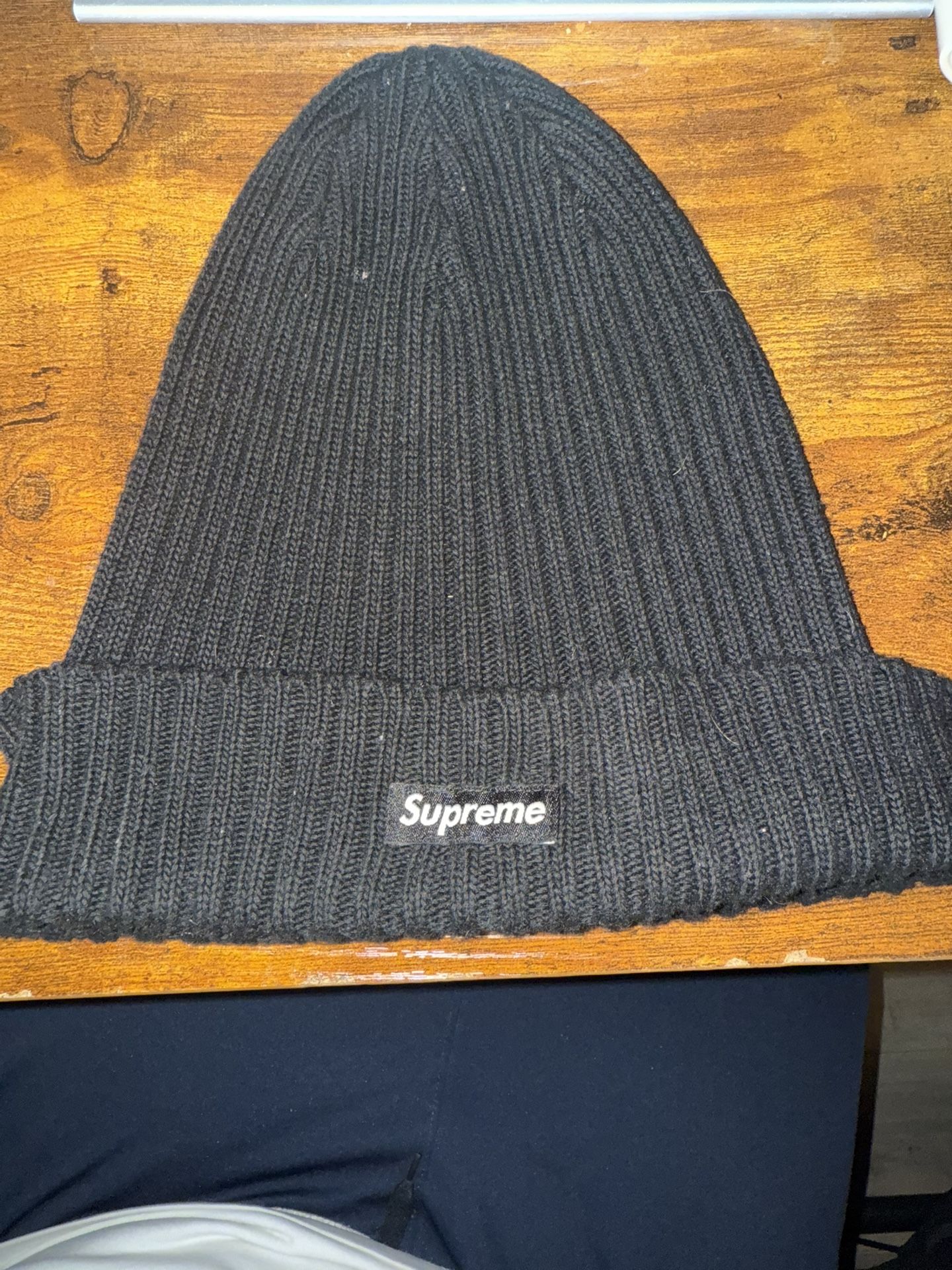 Black Supreme Beanie