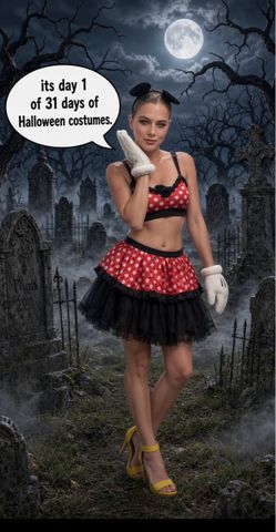 Womans sexy Minnie Mouse Costume size M