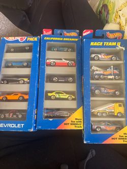 Hot Wheels 5-Pack Gift Sets Lot of 3