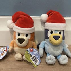 Bingo And Bluey Christmas Plush