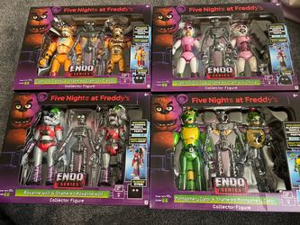 Five Nights at Freddy's Endo Series Freddy Montgomery Roxanne Chica Set of All 4