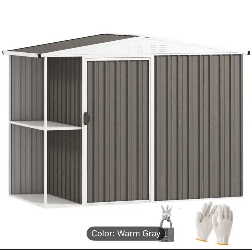 8 x 4 FT- Outdoor Storage Shed.
