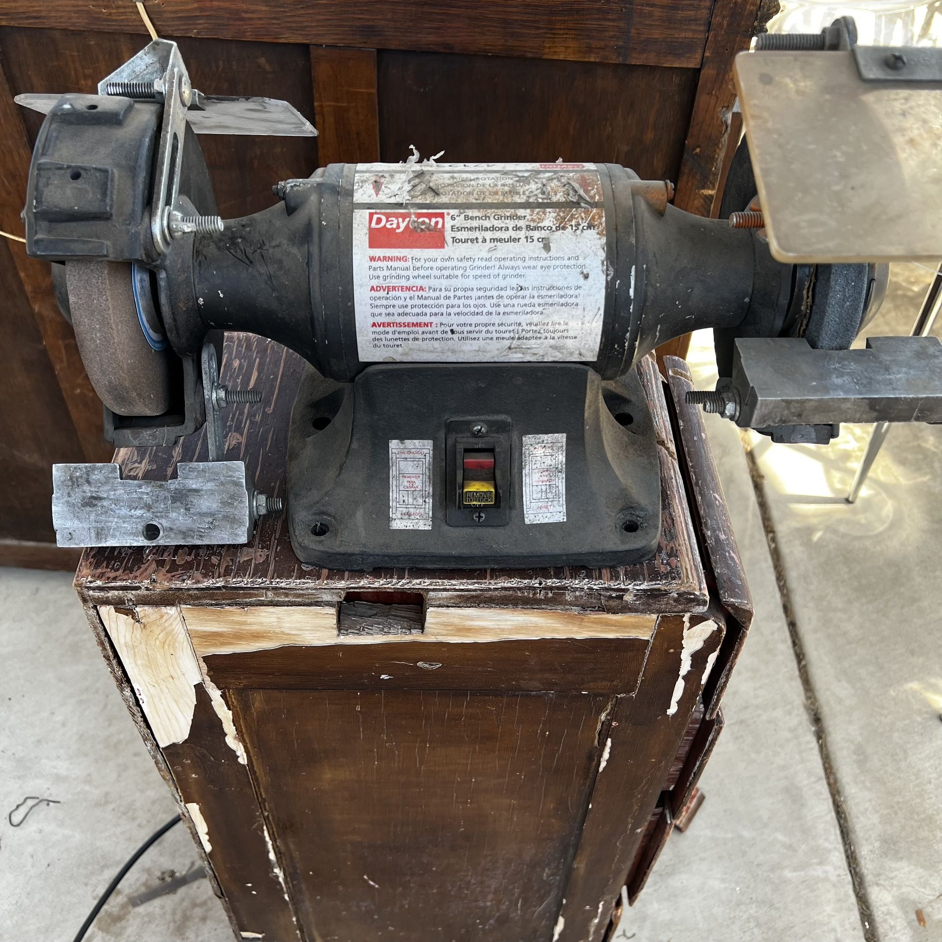 Vintage Dayton 6” Bench Grinder