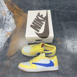 Size 8 - Travis Scott x Air Jordan 1 Retro OG SP Low Canary W
