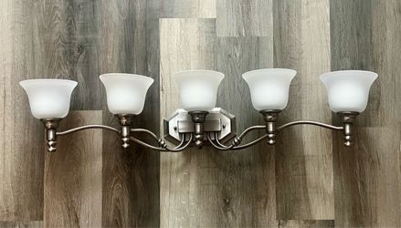 5-Light Brushed Nickel Vanity Bar Light