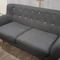 Grey 3-Seater Sofa And 2-Seater