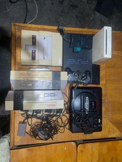 Retro Gaming Console Lot – NES, SNES, PS2, Sega Genesis, Wii