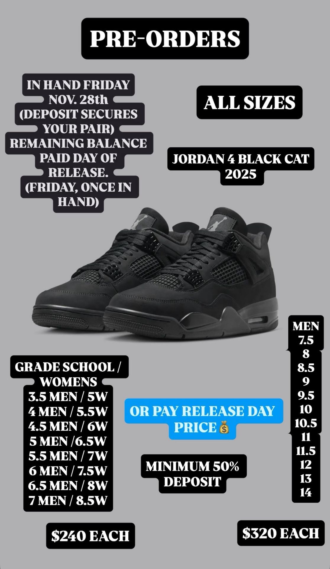 Black Cat Jordan 4