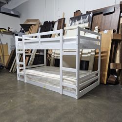 Twin Bunk Bed And Mattress 