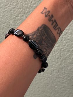 Agate Sterling silver bracelet