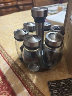 Rotating Spices Rack Organizer 