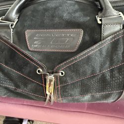 Corvette anniversary 2023 Leather / Suede Travel Bag 