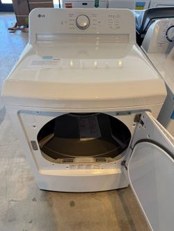 LG 7.3 Cu. Ft. White Front Load Gas Dryer