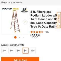 Werner podium Ladder PD6208