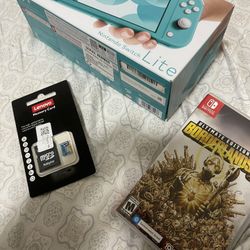 Unopened Nintendo Switch Lite W/ 2tb Sd Card And Borderlands 3