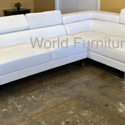 Modern Sectional White | 100 Days Zero Interest 