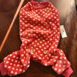Pink Polka Dot Dog PJ